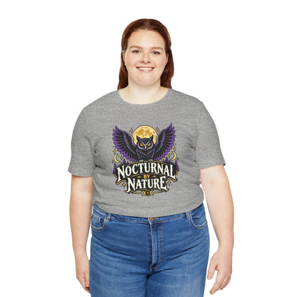 Nocturnal by Nature T-Shirt – Moonlit Owl Graphic Tee