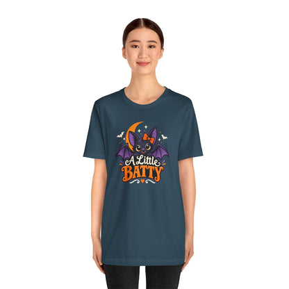 A Little Batty T-shirt - Cute Funny Halloween Bat Tee