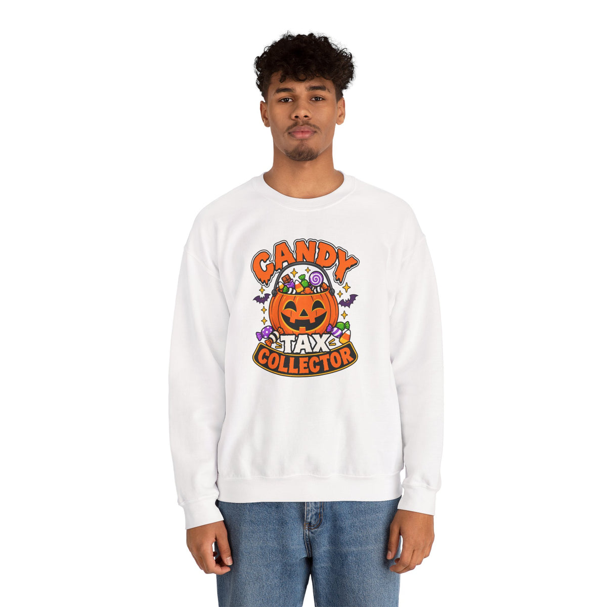 Candy Tax Collector Sweatshirt – Funny Halloween Parent Crewneck