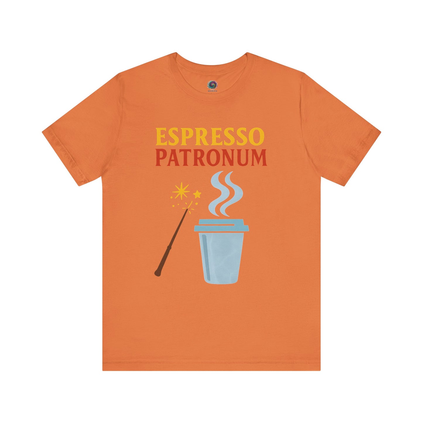Espresso Patronum T-Shirt – Funny Coffee & Wizard Parody Tee