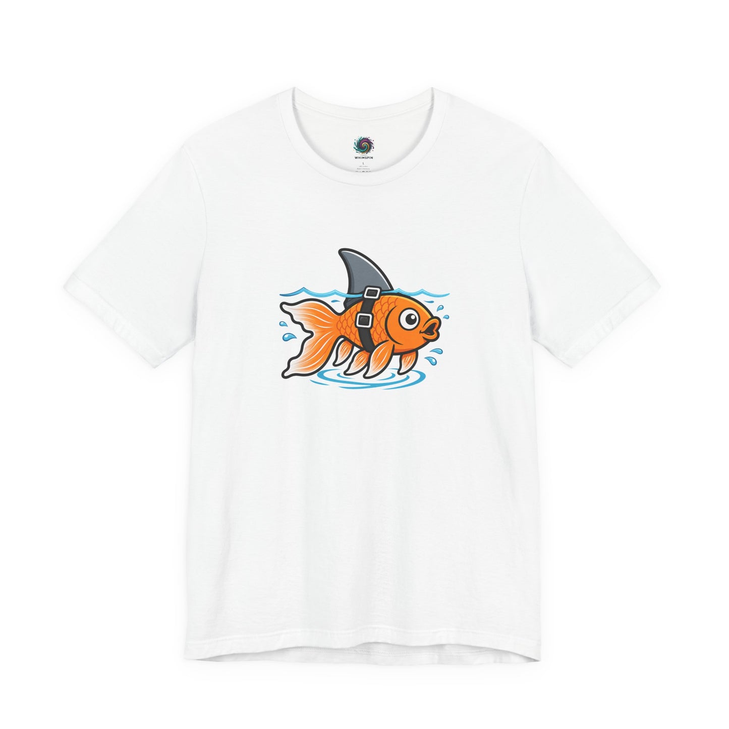 Goldfish Shark T-Shirt – Funny Fish Swimming  Graphic Tee