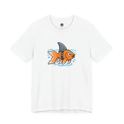Goldfish Shark T-Shirt – Funny Fish Swimming  Graphic Tee