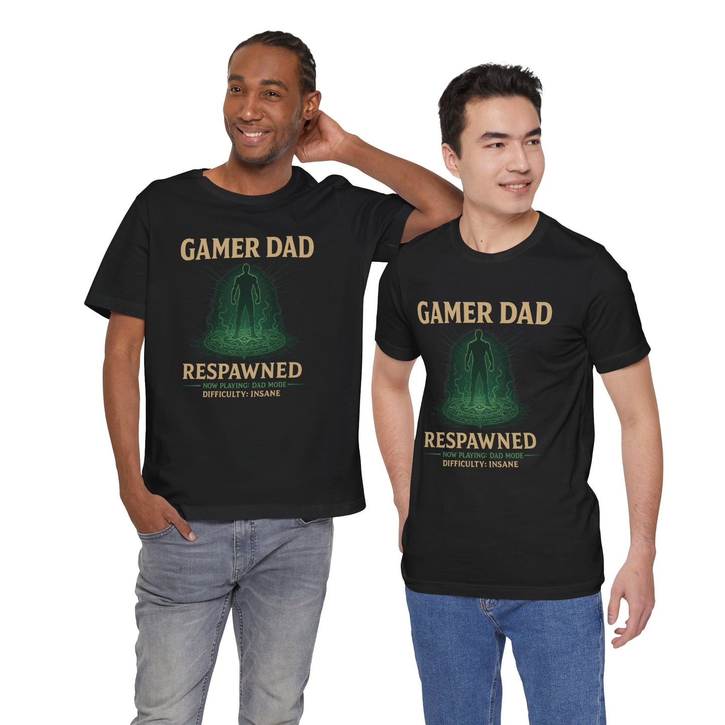 Gamer Dad Respawned T-Shirt – Funny New Fatherhood Gaming Tee