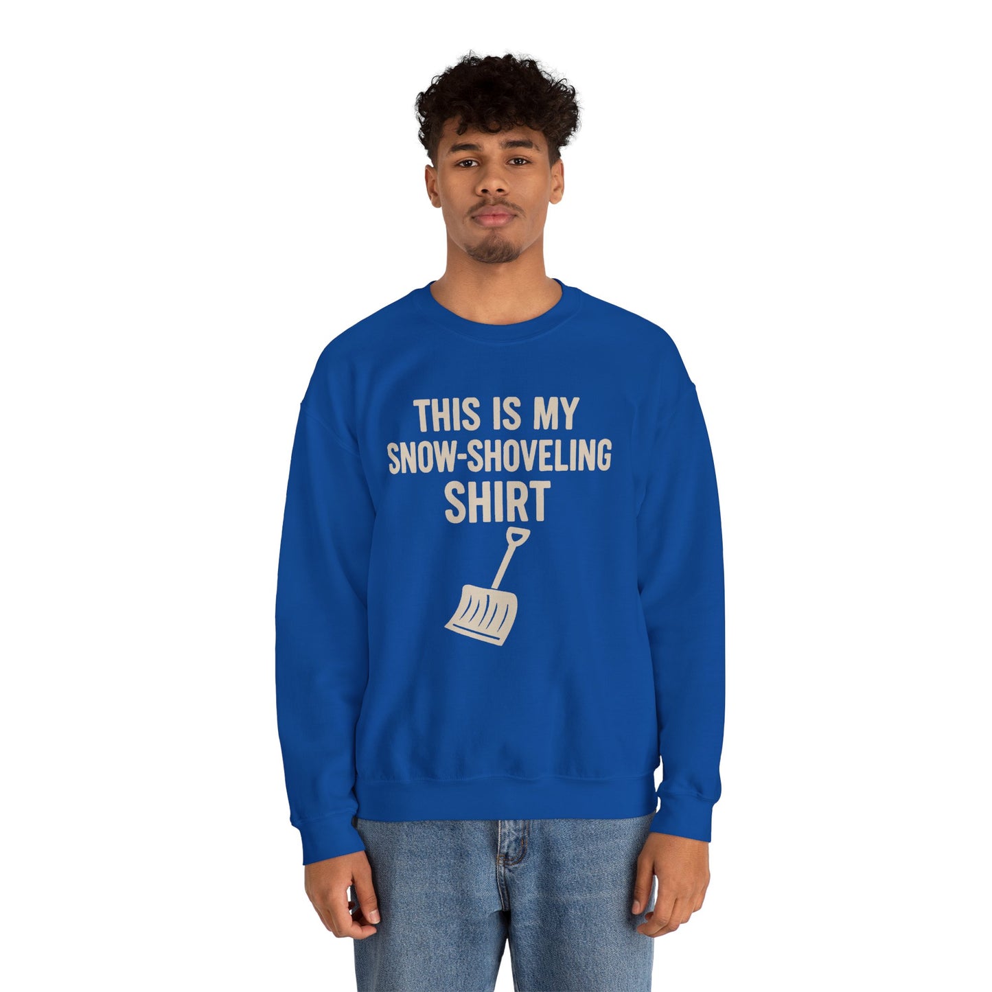 This Is My Snow-Shoveling Shirt – Funny Winter Chore Sweatshirt