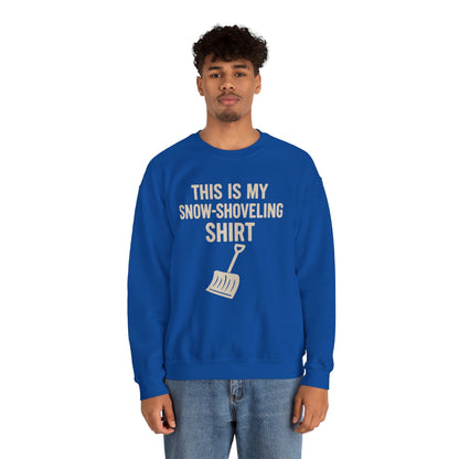 This Is My Snow-Shoveling Shirt – Funny Winter Chore Sweatshirt