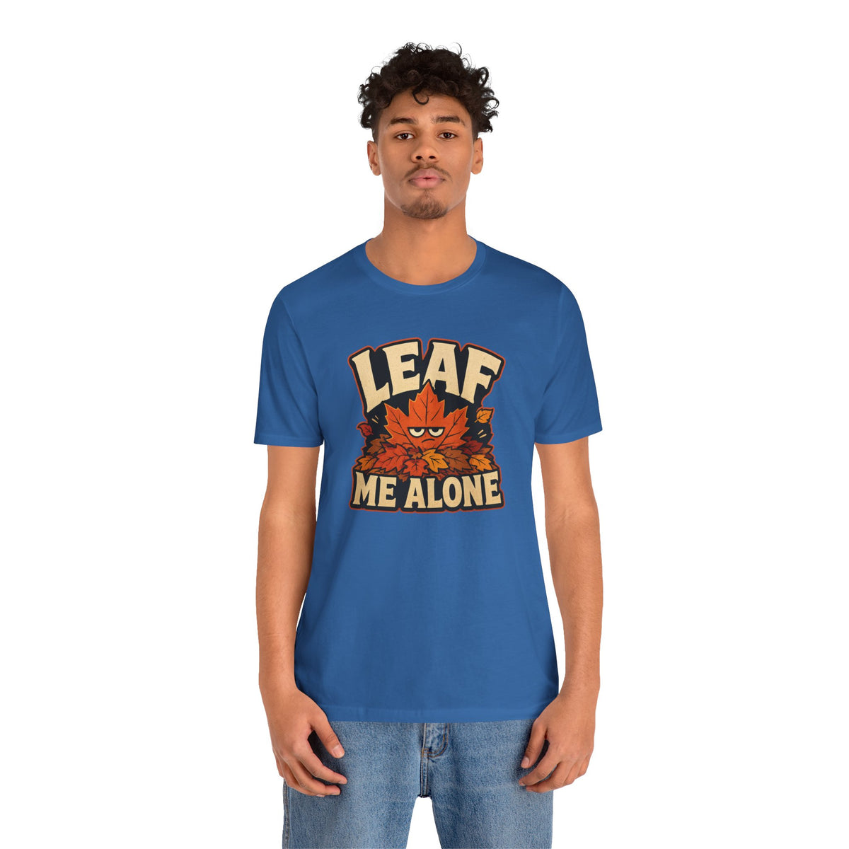 Leaf Me Alone T-Shirt – Funny Fall Introvert Leaves Tee