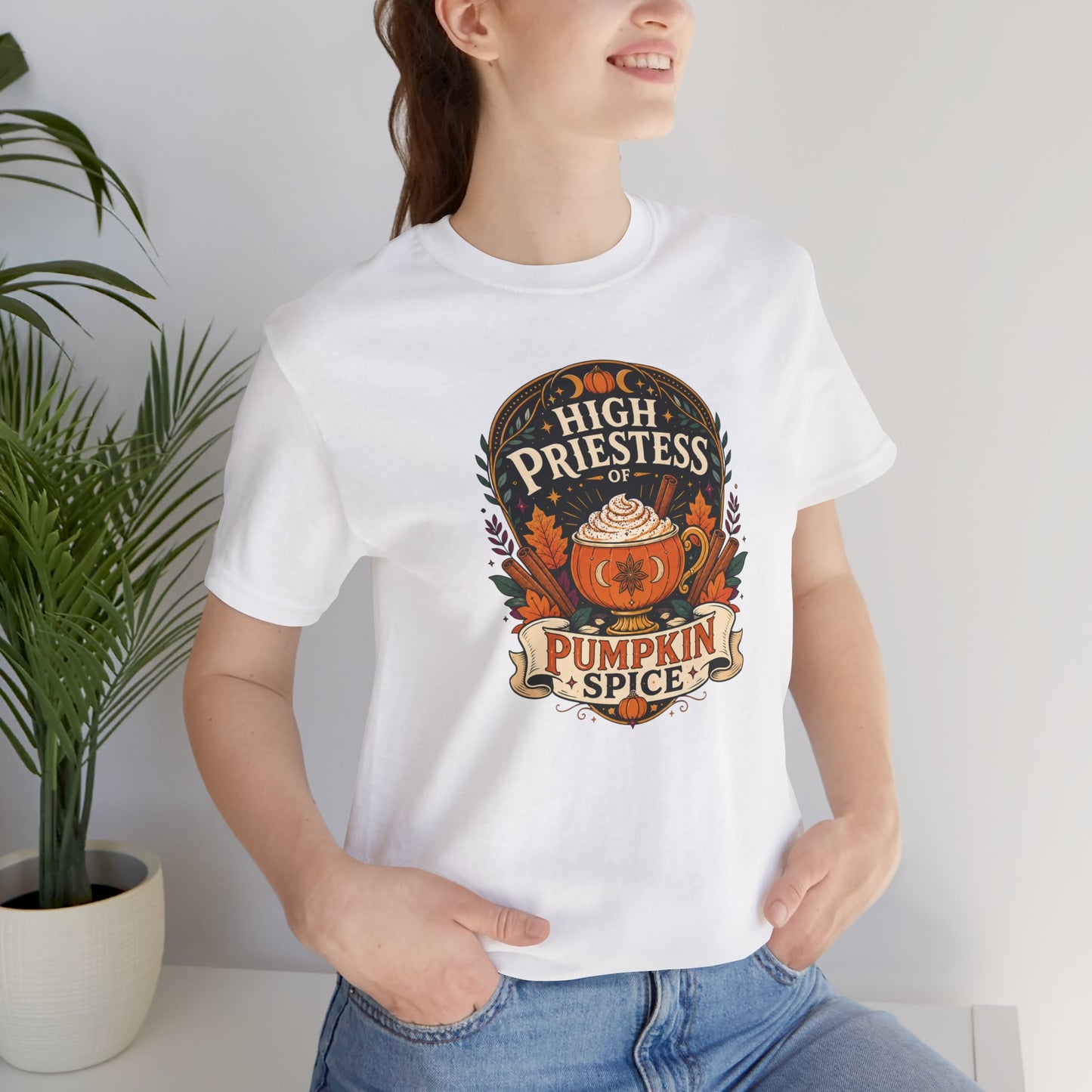 High Priestess of Pumpkin Spice T-Shirt – Funny Fall Tee