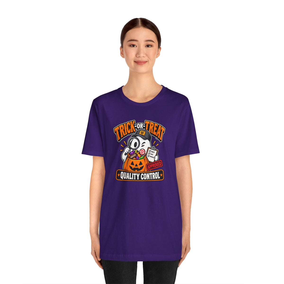 Trick-or-Treat Quality Control T-Shirt – Funny Halloween Candy Tee