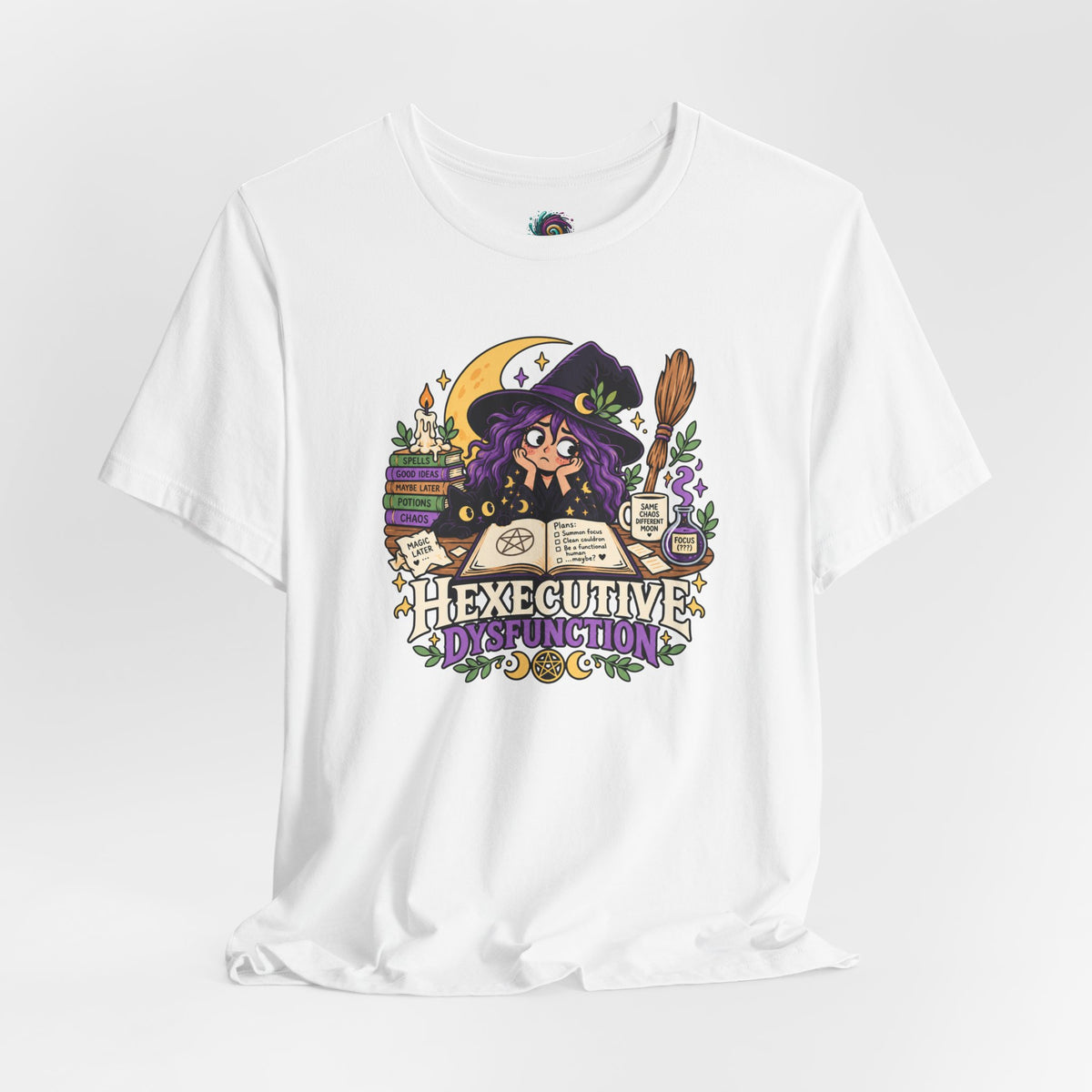 Hexecutive Dysfunction T-Shirt - Funny Witchy ADHD Humor Tee