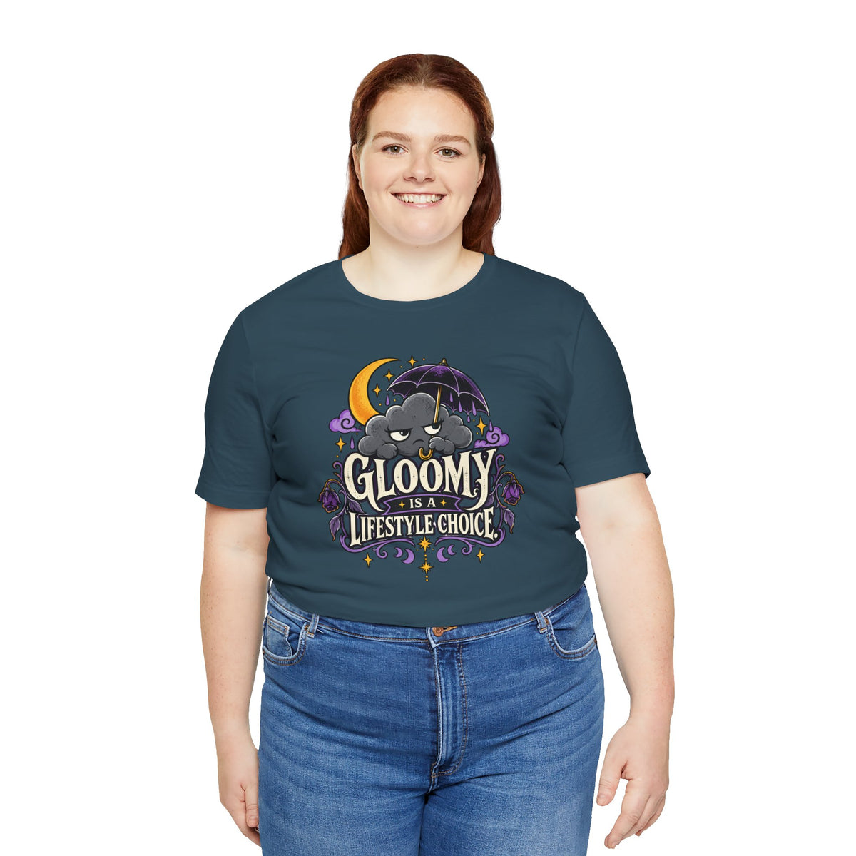 Gloomy Is a Lifestyle Choice T-Shirt – Funny Goth Halloween Tee