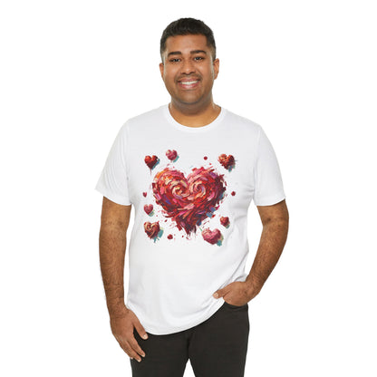 Impressionistic Heart T-Shirt – Artistic Valentine's Day Tee