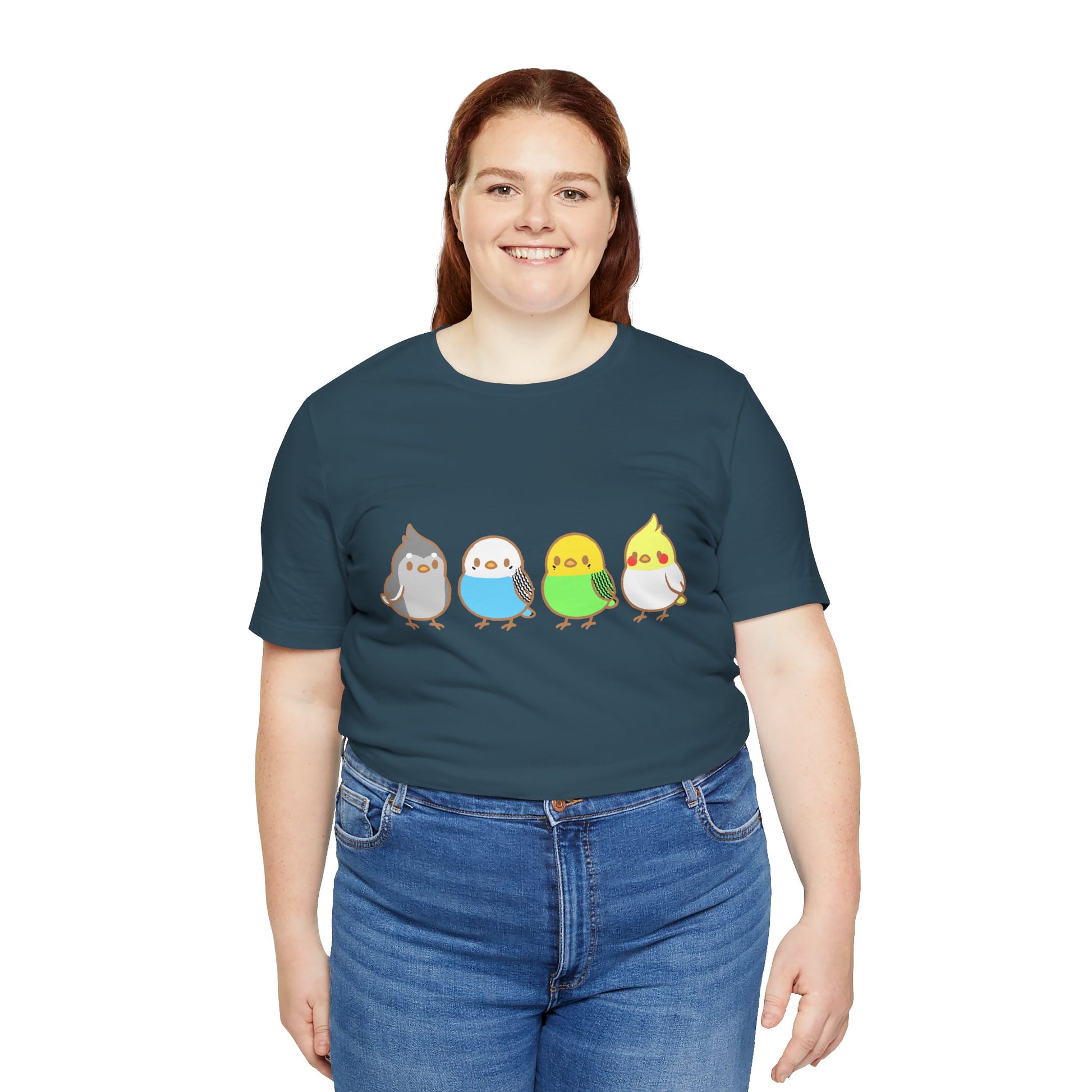 Chirpy Flock Bird T-Shirt – Cute Tee for Animal Lovers - WhimSpin - https://whimspin.com