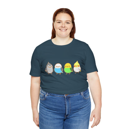 Chirpy Flock Bird T-Shirt – Cute Tee for Animal Lovers - WhimSpin - https://whimspin.com