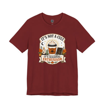 It’s Not a Cult Pumpkin Spice T-Shirt – Funny Fall Tee