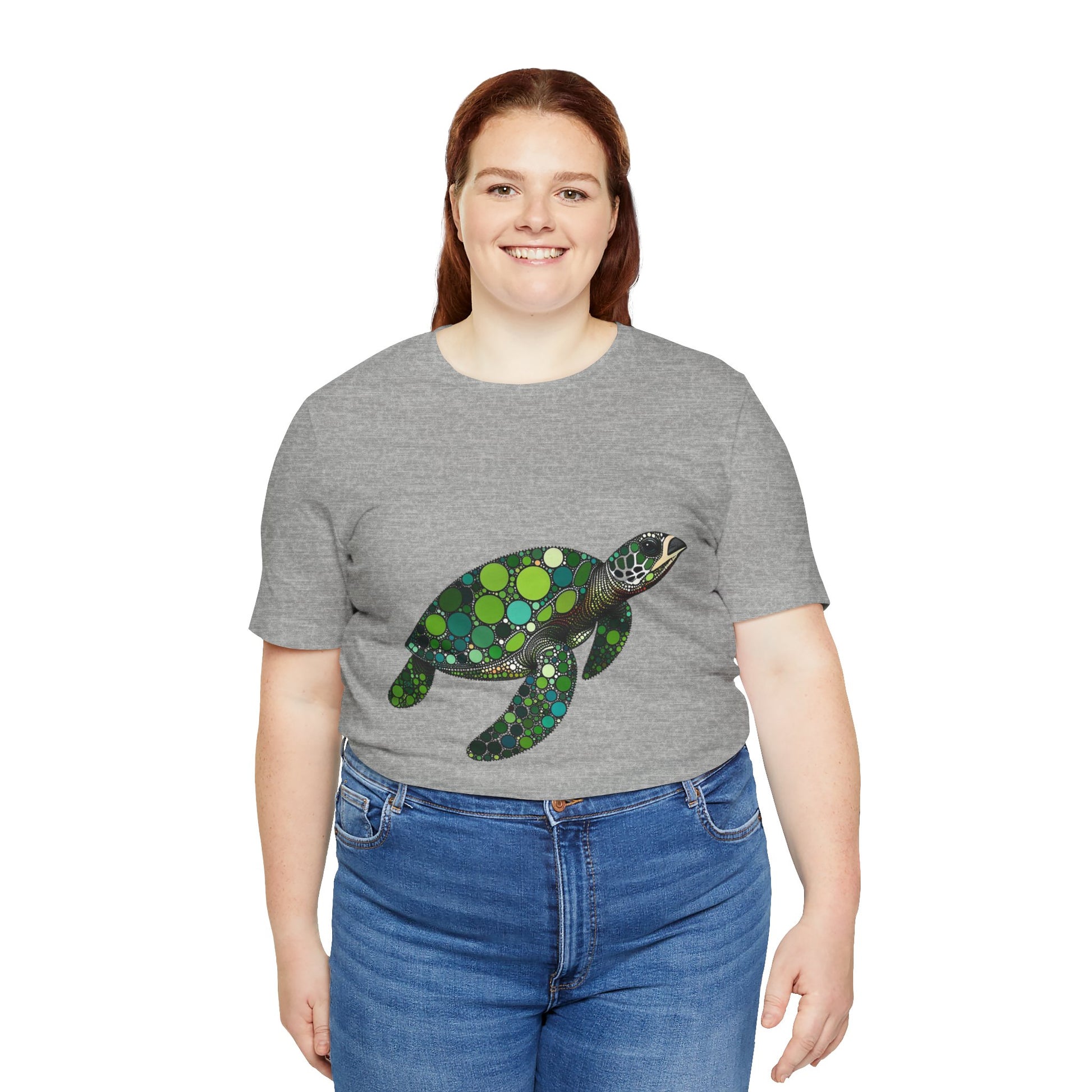 Geometric Sea Turtle T-Shirt – Eco Ocean Vibes Graphic Tee - WhimSpin - https://whimspin.com