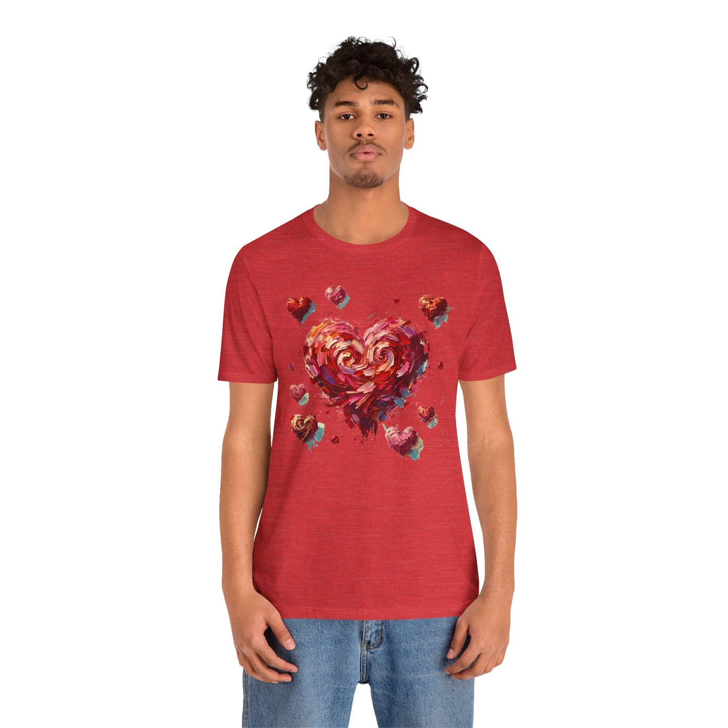 Impressionistic Heart T-Shirt – Artistic Valentine's Day Tee