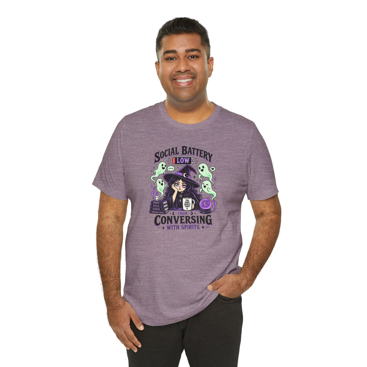 Social Battery Low From Conversing With Spirits T-Shirt