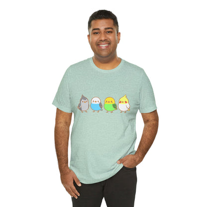 Chirpy Flock Bird T-Shirt – Cute Tee for Animal Lovers - WhimSpin - https://whimspin.com
