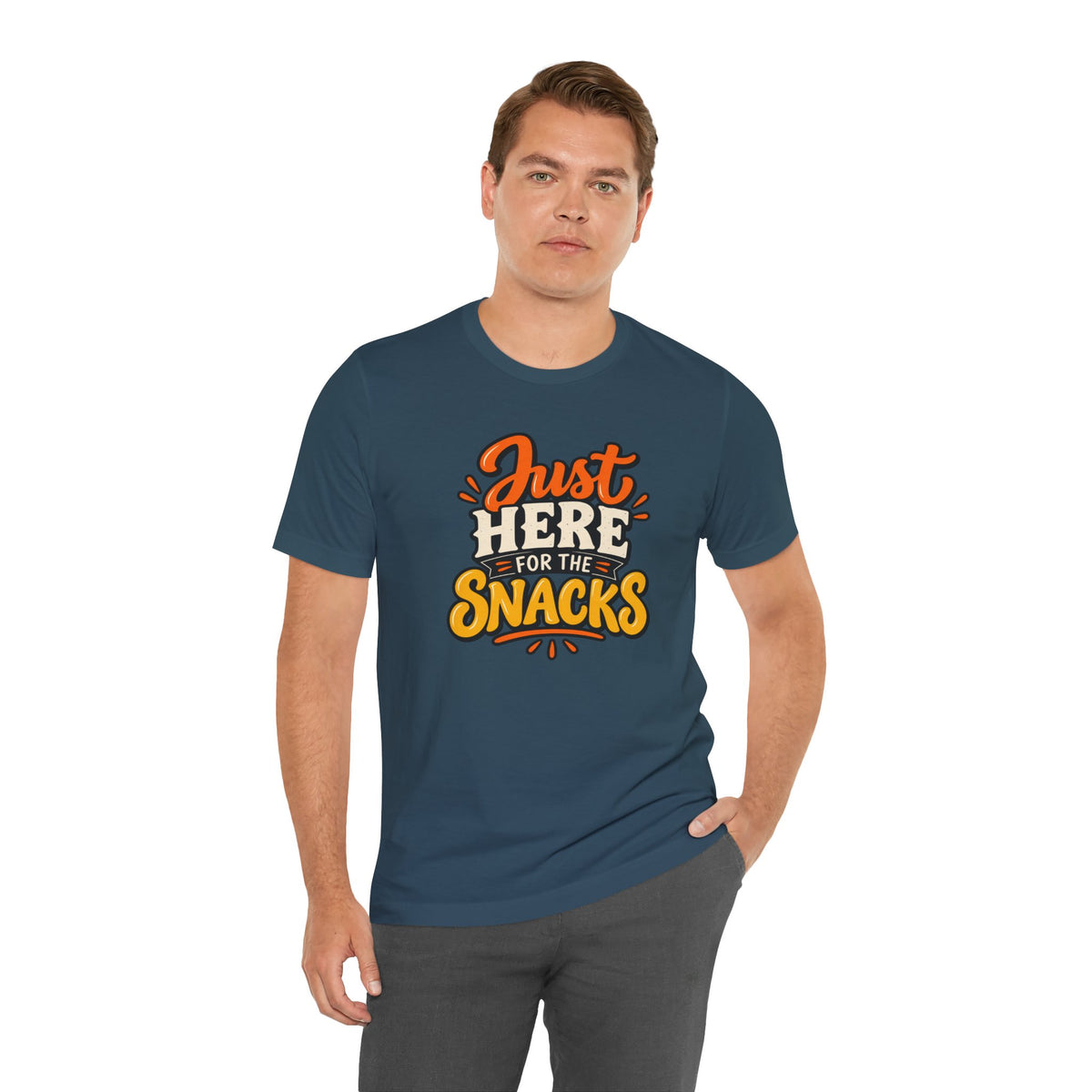 Just Here for the Snacks T-Shirt – Funny Halloween Foodie Tee