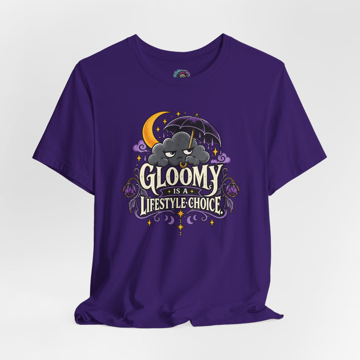 Gloomy Is a Lifestyle Choice T-Shirt – Funny Goth Halloween Tee