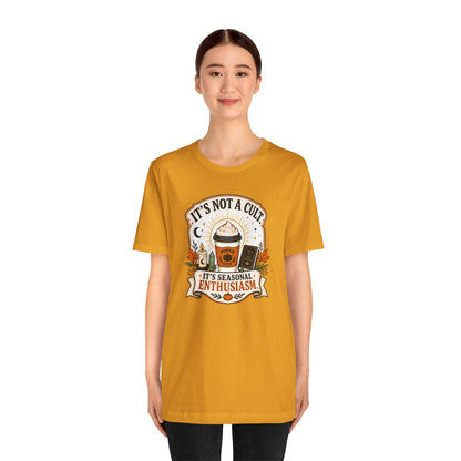 It’s Not a Cult Pumpkin Spice T-Shirt – Funny Fall Tee