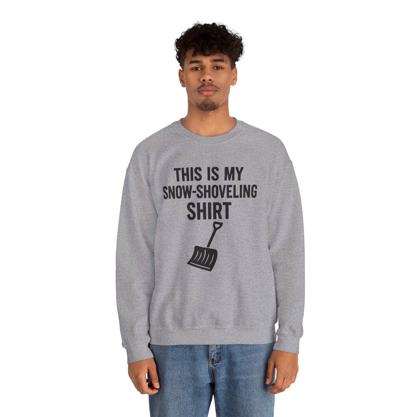 This Is My Snow-Shoveling Shirt – Funny Winter Chore Sweatshirt