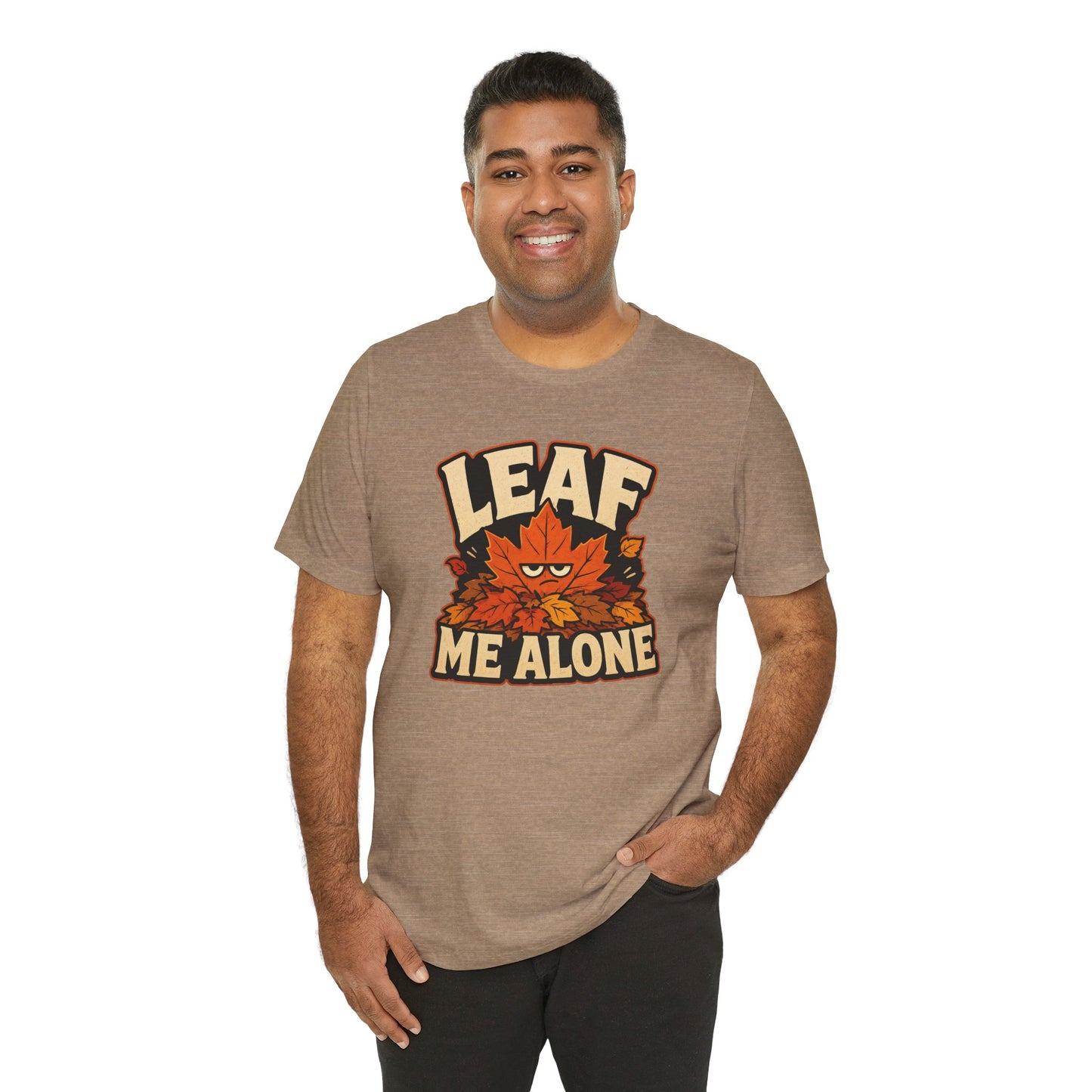 Leaf Me Alone T-Shirt – Funny Fall Introvert Leaves Tee