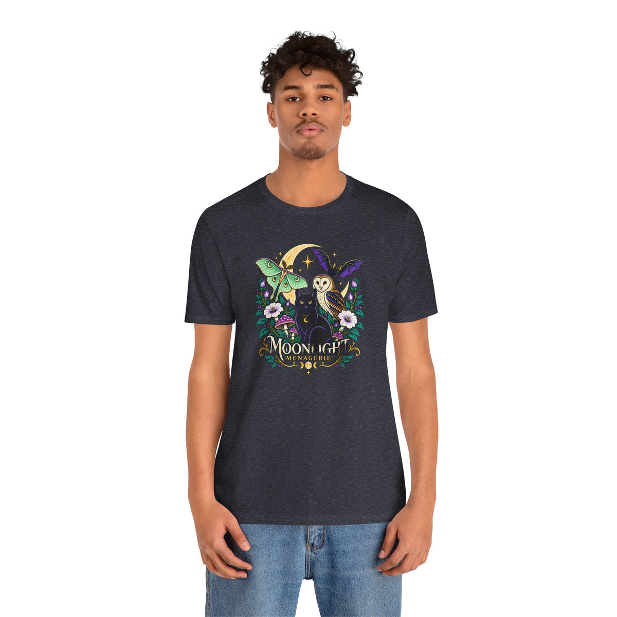 Moonlight Menagerie T-Shirt – Witchy Nocturnal Animals Tee