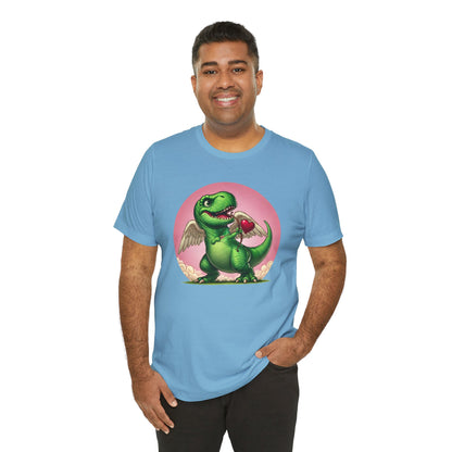 Cupidsaurus Rex T-Shirt – Funny Dinosaur Cupid Valentine’s Day Tee