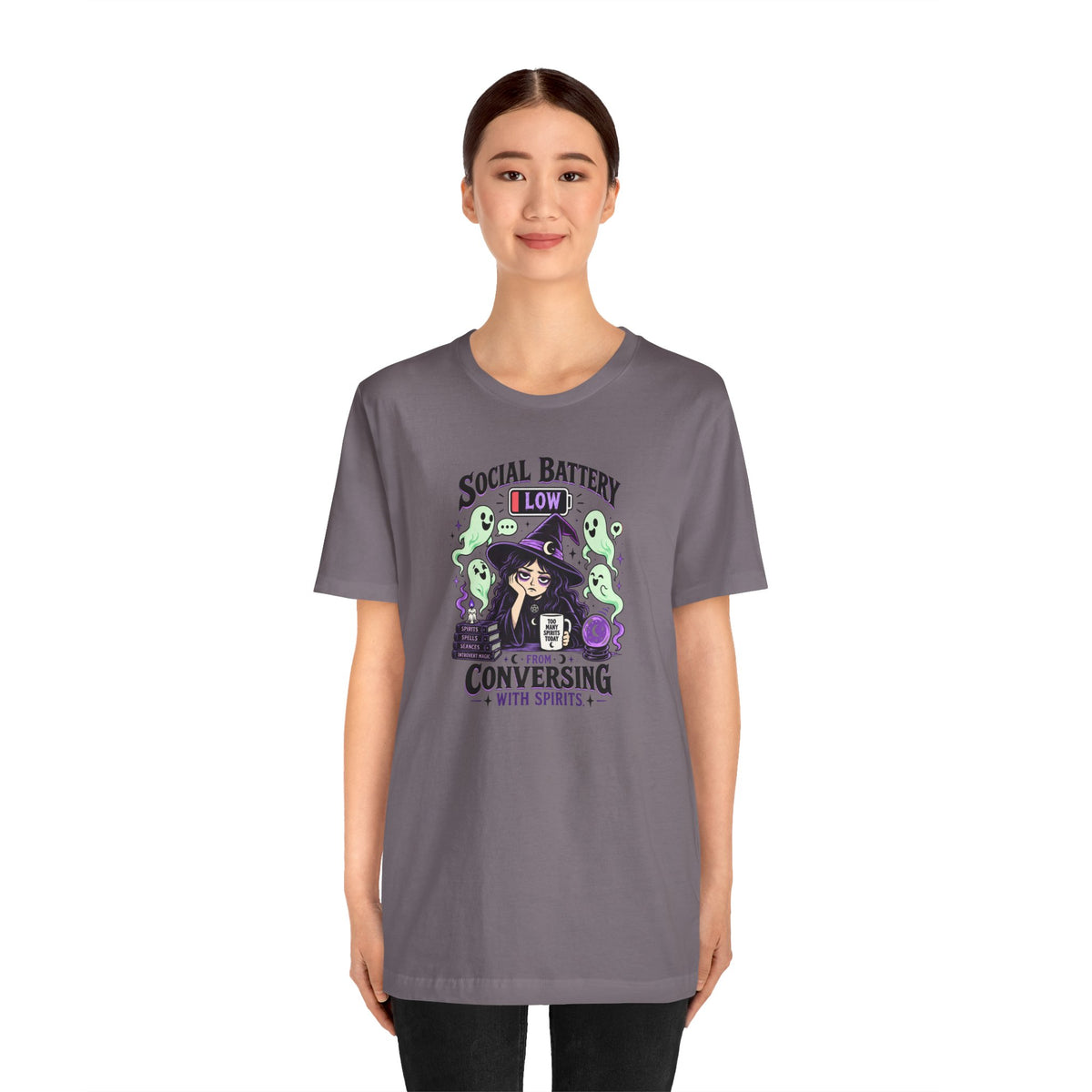 Social Battery Low From Conversing With Spirits T-Shirt