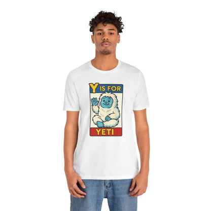 Y Is for Yeti T-Shirt – Cute Winter Monster Tee from the Monster Alphabet Series
