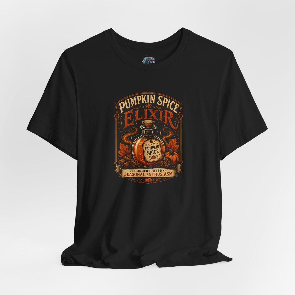 Pumpkin Spice Elixir T-Shirt – Funny Witchy Fall Coffee Tee