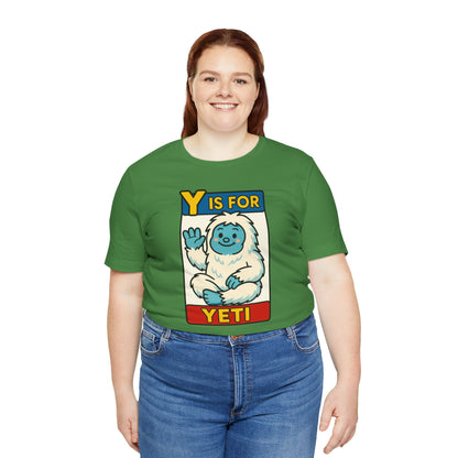 Y Is for Yeti T-Shirt – Cute Winter Monster Tee from the Monster Alphabet Series
