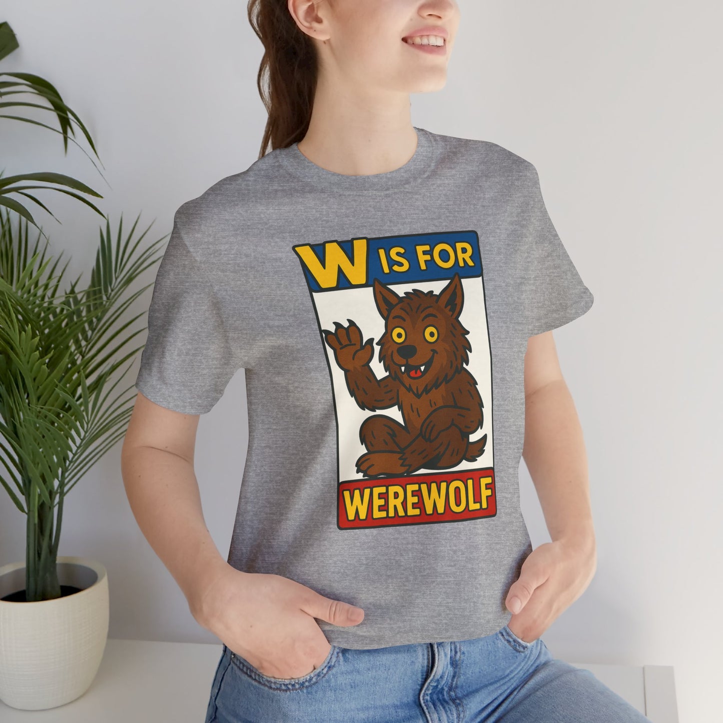 W Is for Werewolf T-Shirt – Cute Werewolf Shirt from Monster Alphabet