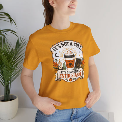 It’s Not a Cult Pumpkin Spice T-Shirt – Funny Fall Tee