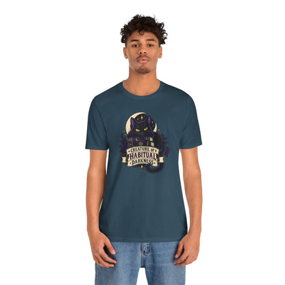 Creature of Habitual Darkness T-Shirt – Black Cat Goth Tee