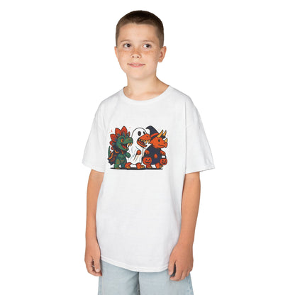 Kids Halloween Dino Squad T-Shirt – Cute Trick-or-Treat Dino Tee
