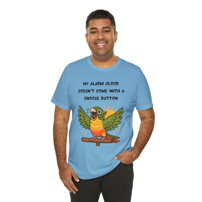 Funny Parrot Tee | Cute Animal Graphic T-Shirt, My Alarm Clock Doesn't Come With a Snooze Button, Gift for Bird Lovers, Humorous [...]