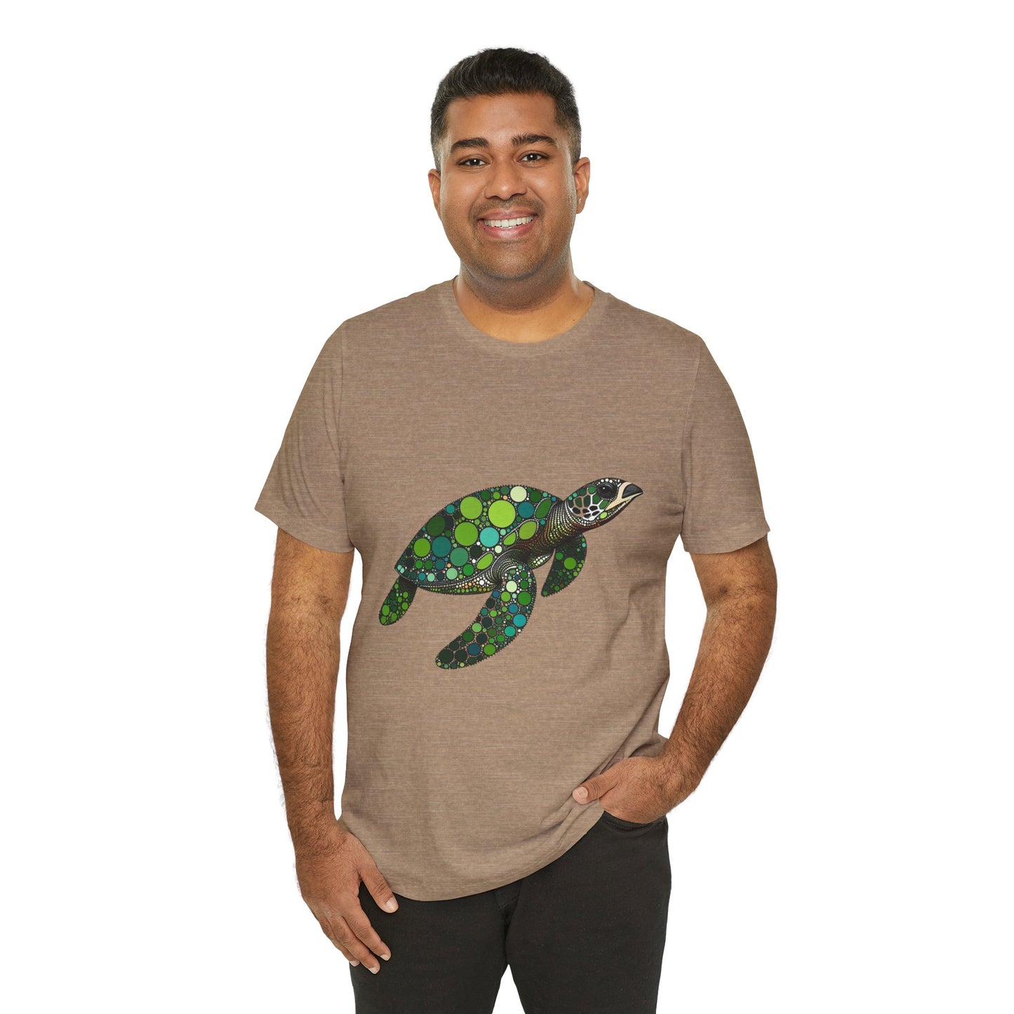 Geometric Sea Turtle T-Shirt – Eco Ocean Vibes Graphic Tee - WhimSpin - https://whimspin.com