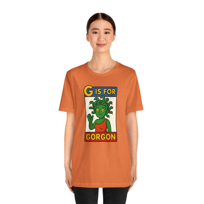 G Is for Gorgon T-Shirt – Funny Gorgon Legend Alphabet Tee