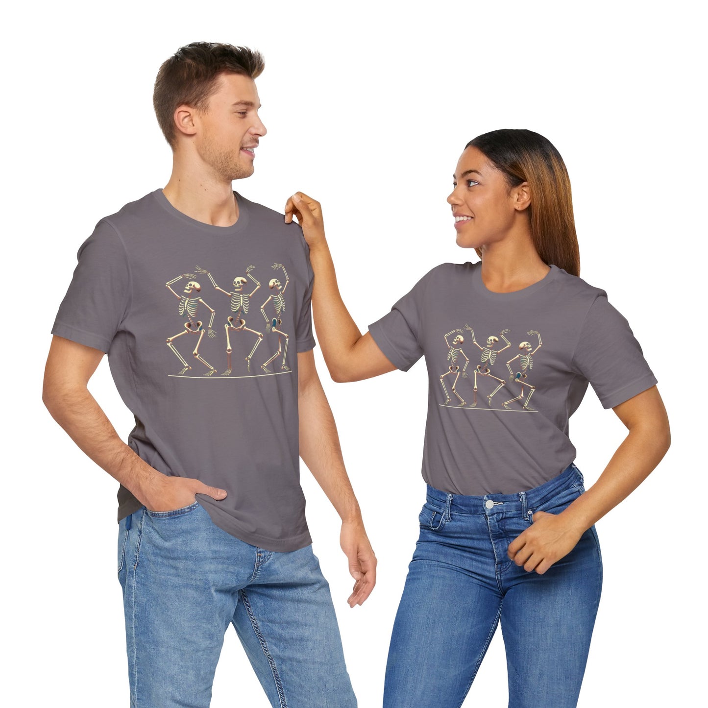 Dancing Skeleton T-Shirt – Funny Halloween Skeleton Shirt for Spooky Season