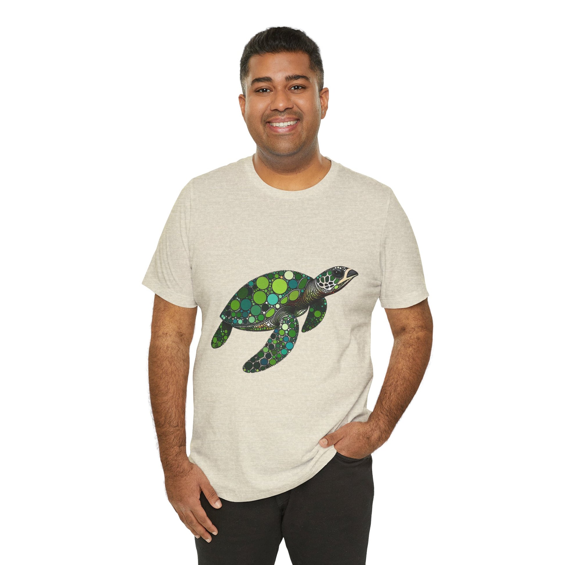 Geometric Sea Turtle T-Shirt – Eco Ocean Vibes Graphic Tee - WhimSpin - https://whimspin.com