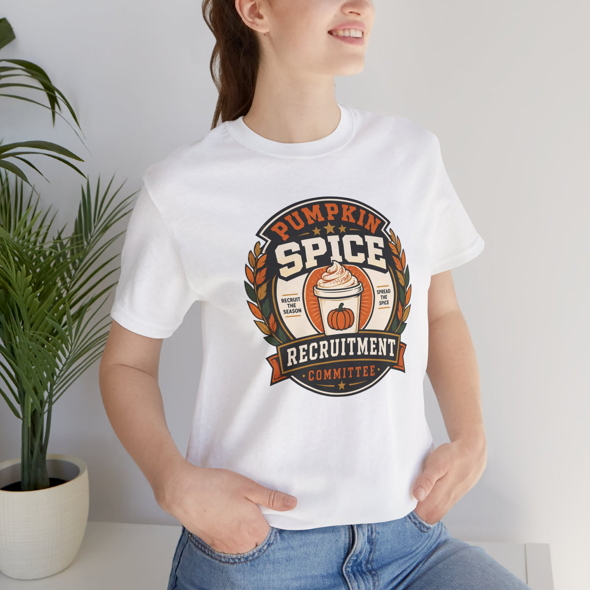 Pumpkin Spice Recruitment Committee T-Shirt – Funny Fall Tee