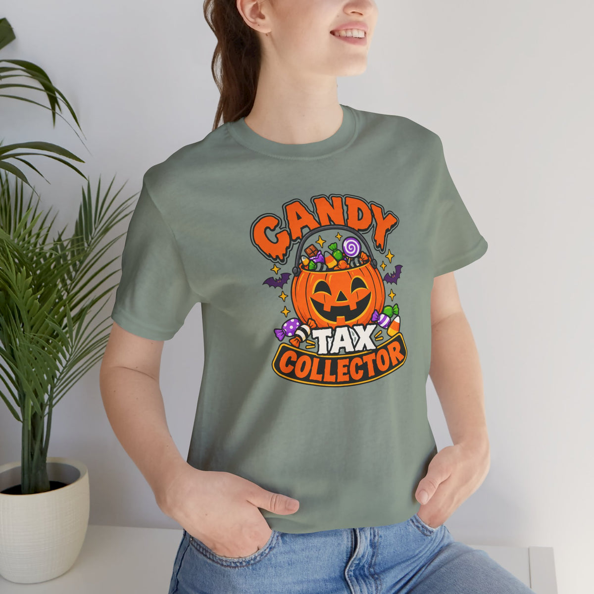 Candy Tax Collector T-shirt - Funny Halloween Trick-or-Treat Tee