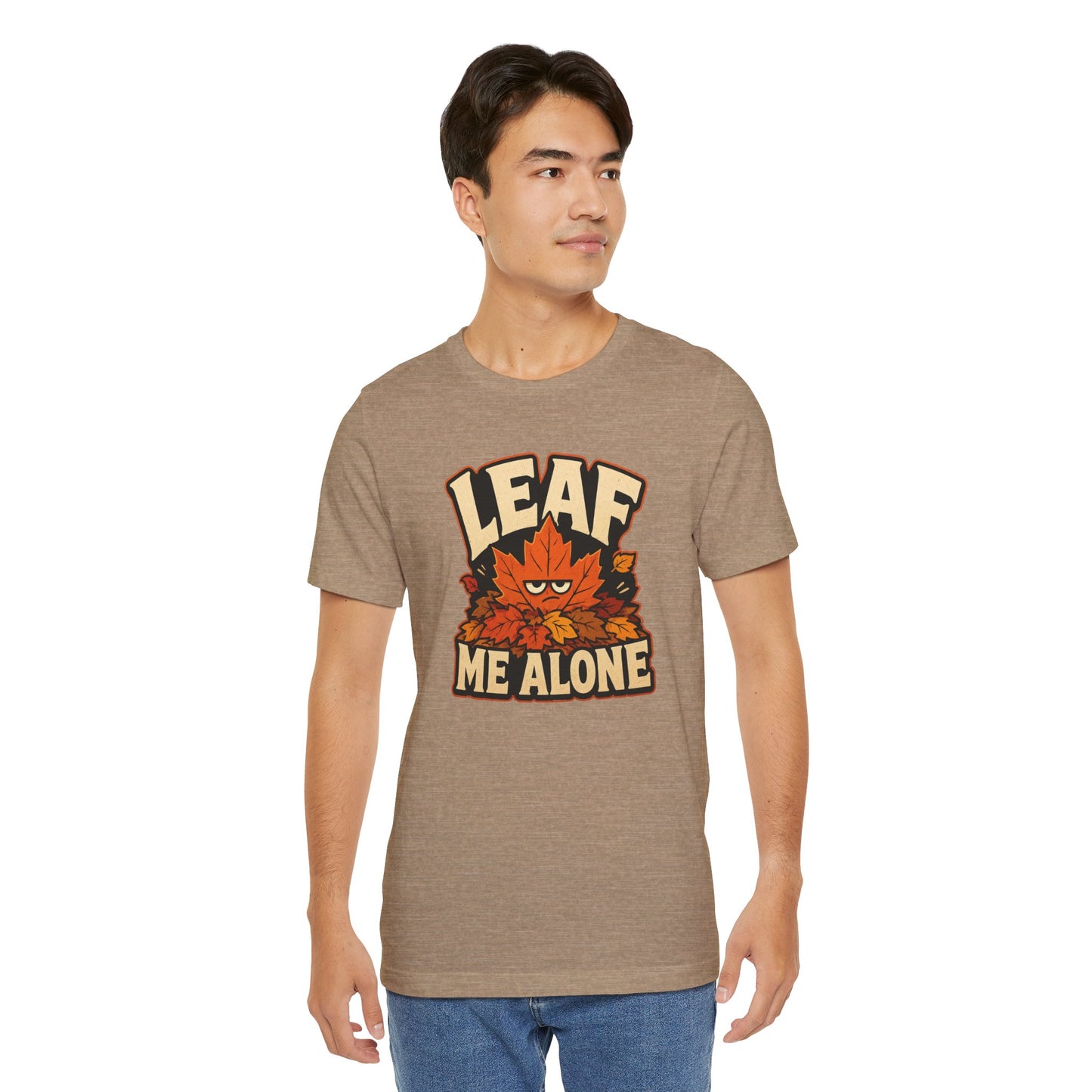Leaf Me Alone T-Shirt – Funny Fall Introvert Leaves Tee