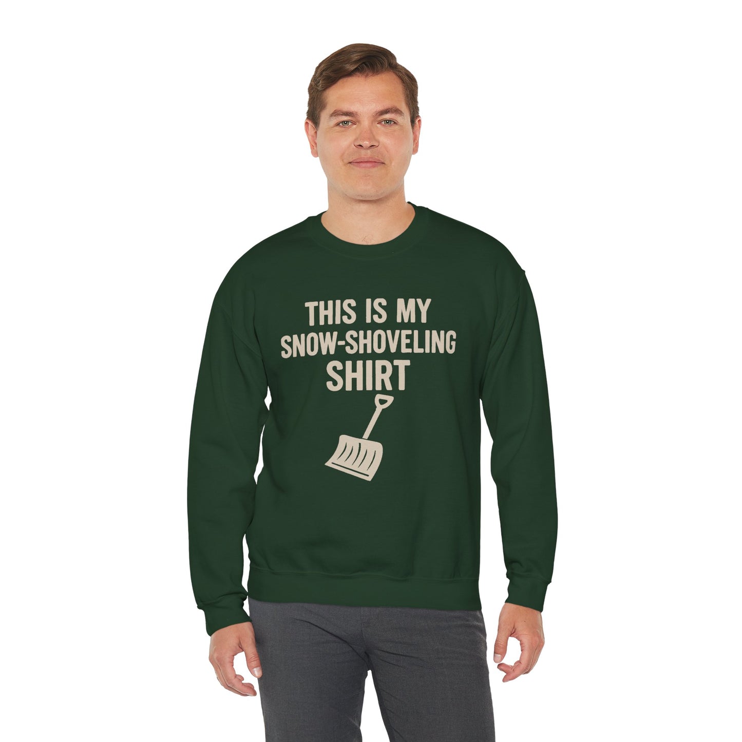 This Is My Snow-Shoveling Shirt – Funny Winter Chore Sweatshirt