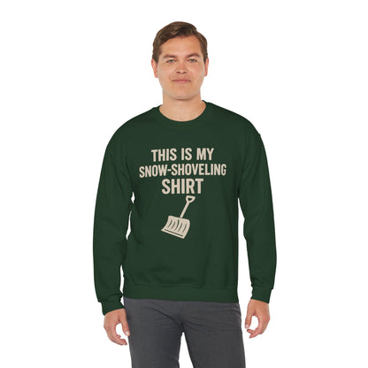 This Is My Snow-Shoveling Shirt – Funny Winter Chore Sweatshirt