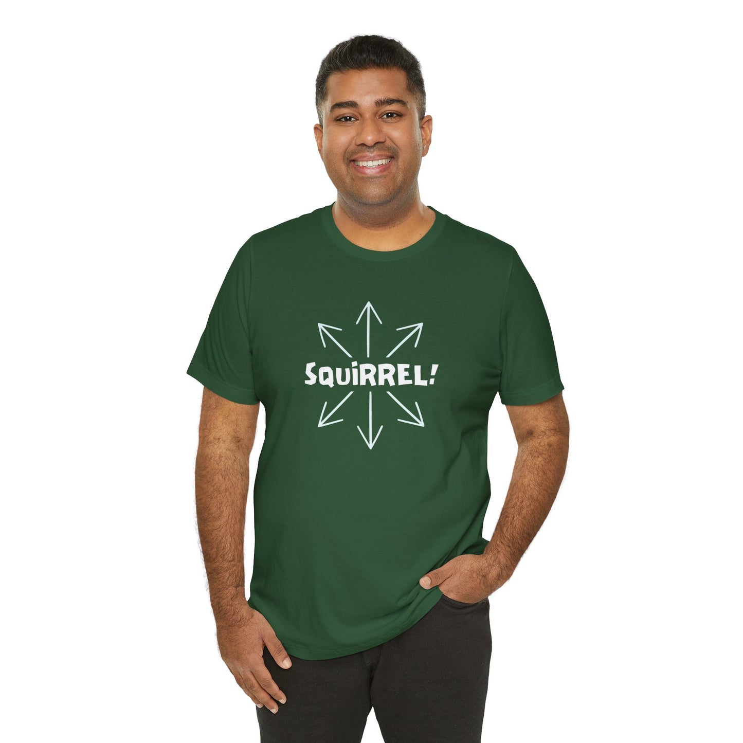 Squirrel! Distracted Mind T-Shirt – Funny Attention Graphic Tee