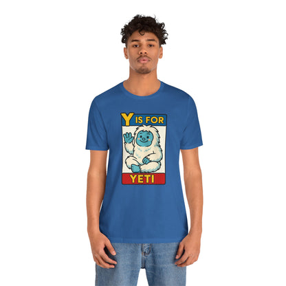 Y Is for Yeti T-Shirt – Cute Winter Monster Tee from the Monster Alphabet Series