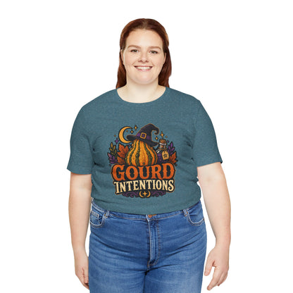 Gourd Intentions T-Shirt – Funny Witchy Fall Pumpkin Tee